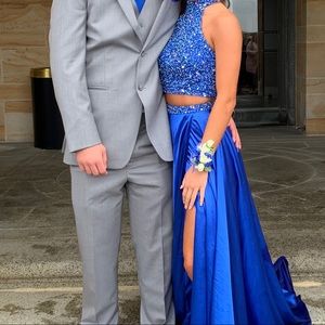 Intrigue by Blush 2 piece prom dress